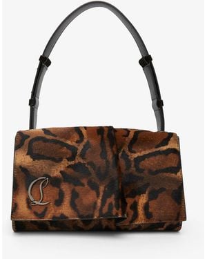 Christian Louboutin Baggy S Leopard Shoulder Bag - Brown