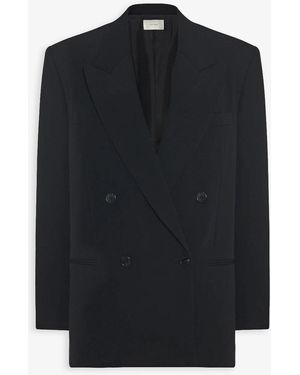 The Row Sandon Double Breasted Jacket - Black