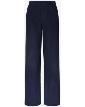 The Row Eglitta Corduroy Pants - Blue