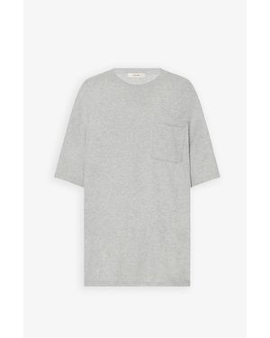 The Row Kaddy Grey Melange Top - White