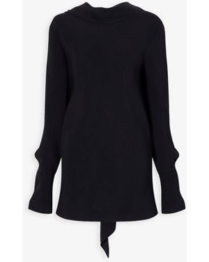 The Row Evo Black Viscose Top - Blue