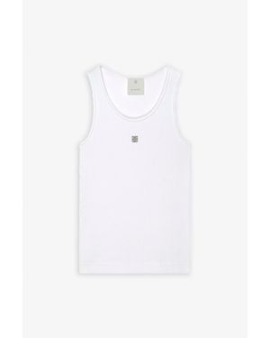 Givenchy White Logo Tank Top