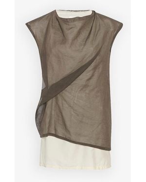 The Row Inawa Brown Top - Multicolor