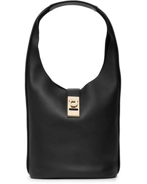 Ferragamo Soft Hobo Archive Large Black Bag