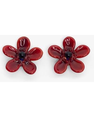 Alaïa Bloom Red Glass Earrings