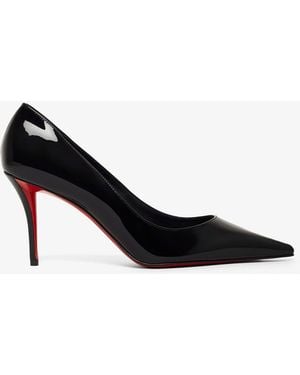 Christian Louboutin Miss Z 80 Black Patent Court Shoes