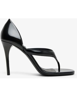 Alaïa Infradito 90 Thong Sandals - Black