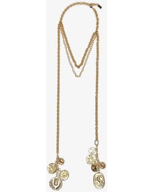 Chloé Gold Charms Necklace - White