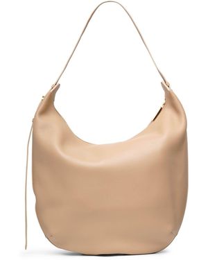 The Row Allie North/south Leather Shoulder Bag - Natural