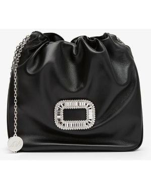 ショルダーバッグ・ポシェット ROGER VIVIER BLACK LEATHER BUCKET BAG TRES VIVIER Roger Vivier | Tres Vivier black bag | Savannahs