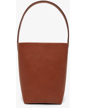 The Row Small N/s Park Dark Cuir Tote Bag - Red