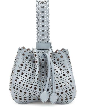 Alaïa Rose-marie Small Grey Bag - Blue