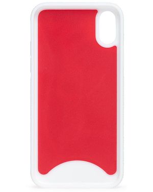 Christian Louboutin Iphone X Loubiphone White Rubber - Red