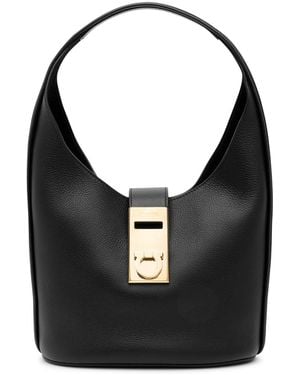 Ferragamo Soft Hobo Archive Medium Black Bag