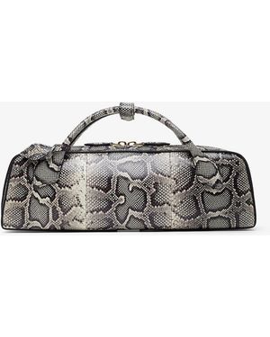 Alaïa Teckel Clutch Black And White Bag - Grey