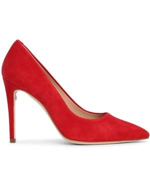Ferragamo Lipstick 105 Suede Court Shoes - Red