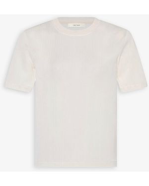 The Row Etina Ivory Jersey T-shirt - White