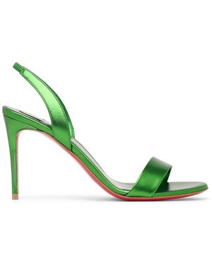Christian Louboutin O Marylin Spinach Laminato Sandals - Green