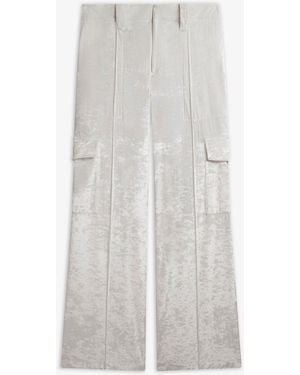 Phoebe Philo Liquid Cargo Trousers - White