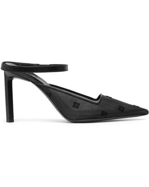Givenchy Show Strap 95 Mesh Mules - Black