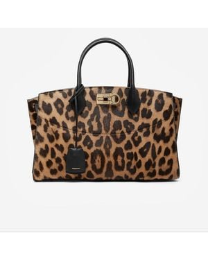 Ferragamo The New Studio Leopard Bag - Multicolor