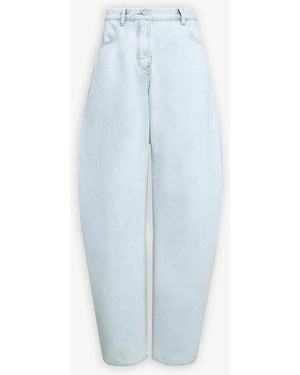 Alaïa Low Waist Round Jeans - Blue