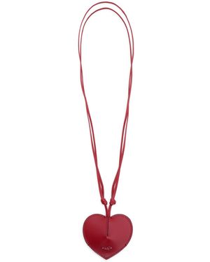 Alaïa Le Coeur Cloche Red Leather