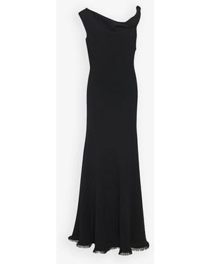The Row Violetta Black Silk Dress
