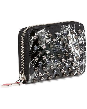 Christian Louboutin Panettone Patent Leather Coin Purse - Black