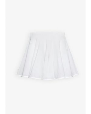 Alaïa Fine Knit Skater Skirt - White