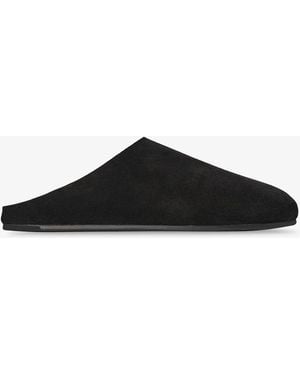 The Row Hudson Black Mule Slides
