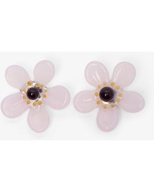 Alaïa Bloom Pink Glass Earrings