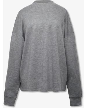 The Row Raveena Cashmere Top - Gray