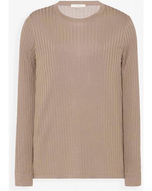 The Row Keya Beige Knit Top - Natural