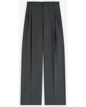 Phoebe Philo Double Grey Pleat Trousers