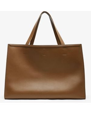 Phoebe Philo Slouch Large Khaki Tote Bag - Brown