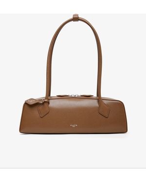 Alaïa Le Teckel Medium Khaki Green Bag - White