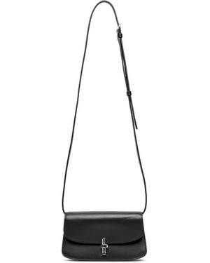 The Row E/w Sofia Black Box Calf Bag