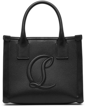 Christian Louboutin By My Side E/w Mini Black Leather Tote Bag
