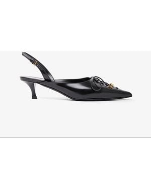Givenchy Leather Slingblacks - White