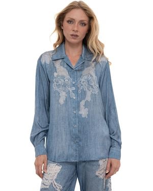 Liu Jo Camicia morbida da donna - Blu