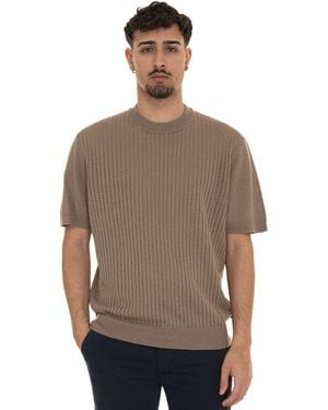 BOSS Maglia girocollo AJORDINO - Grigio