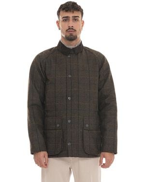 Barbour Giubbino in lana Bedale check wool jkt - Nero