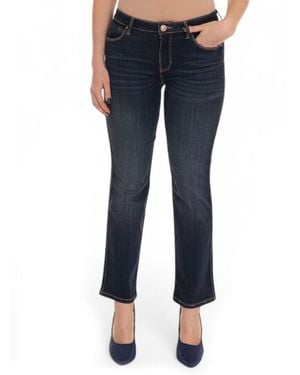 Guess Pantalone vita alta Sexy straight - Blu