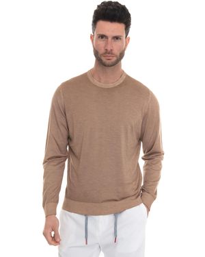 Kiton Maglia girocollo - Marrone