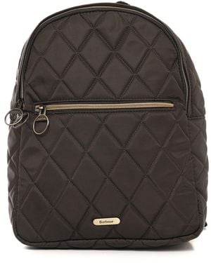 Barbour Zaino di tessuto Quilted backpack - Grigio