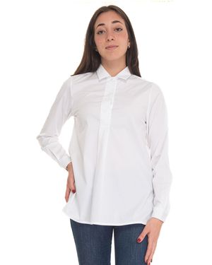 Fay Camicia da donna lunga Cot - Bianco