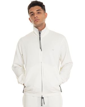 Emporio Armani Felpa zip - Bianco