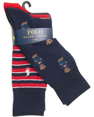 Ralph Lauren Set 2 Calzini - Blu