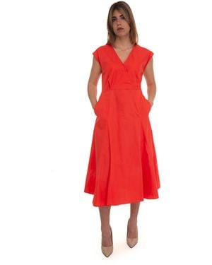 Pennyblack Abito in cotone smanicato Offerto - Rosso
